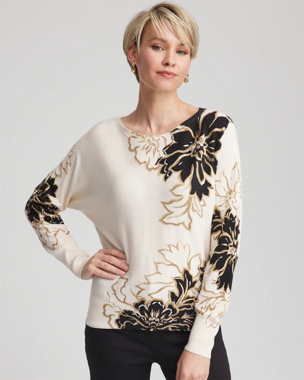 Ella Dolman Artisanal Pullover Sweater | Chico's